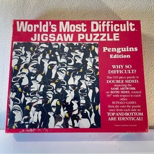 Vintage 1993 Worlds Most Difficult Jigsaw Puzzle NEW! Sealed 529 Pieces